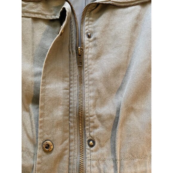 Hannah Women’s M Vest Olive Green Sleeveless Utility Vest With Pockets & Snap - Picture 12 of 14